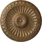 Ekena Millwork Linus Ceiling Medallion, Hand-Painted Rubbed Bronze, 11 1/4"OD x 1 1/8"P CM11LIRZS - alternate 1